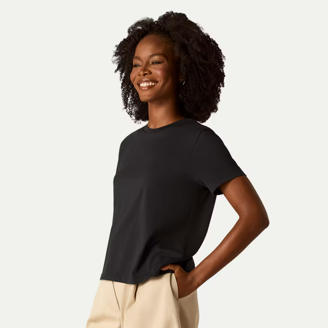 Women's Pima Cotton Crew Neck T-Shirt 6-Pack