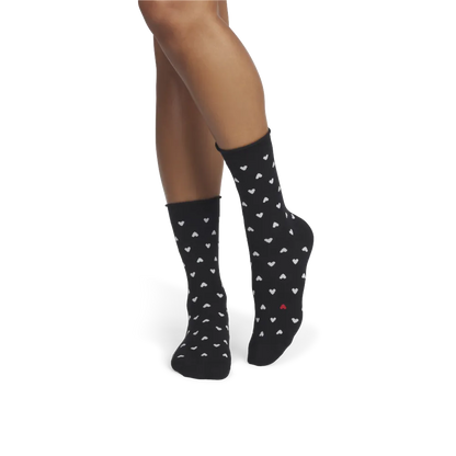 Women¡¯s Hearts Half Calf Socks