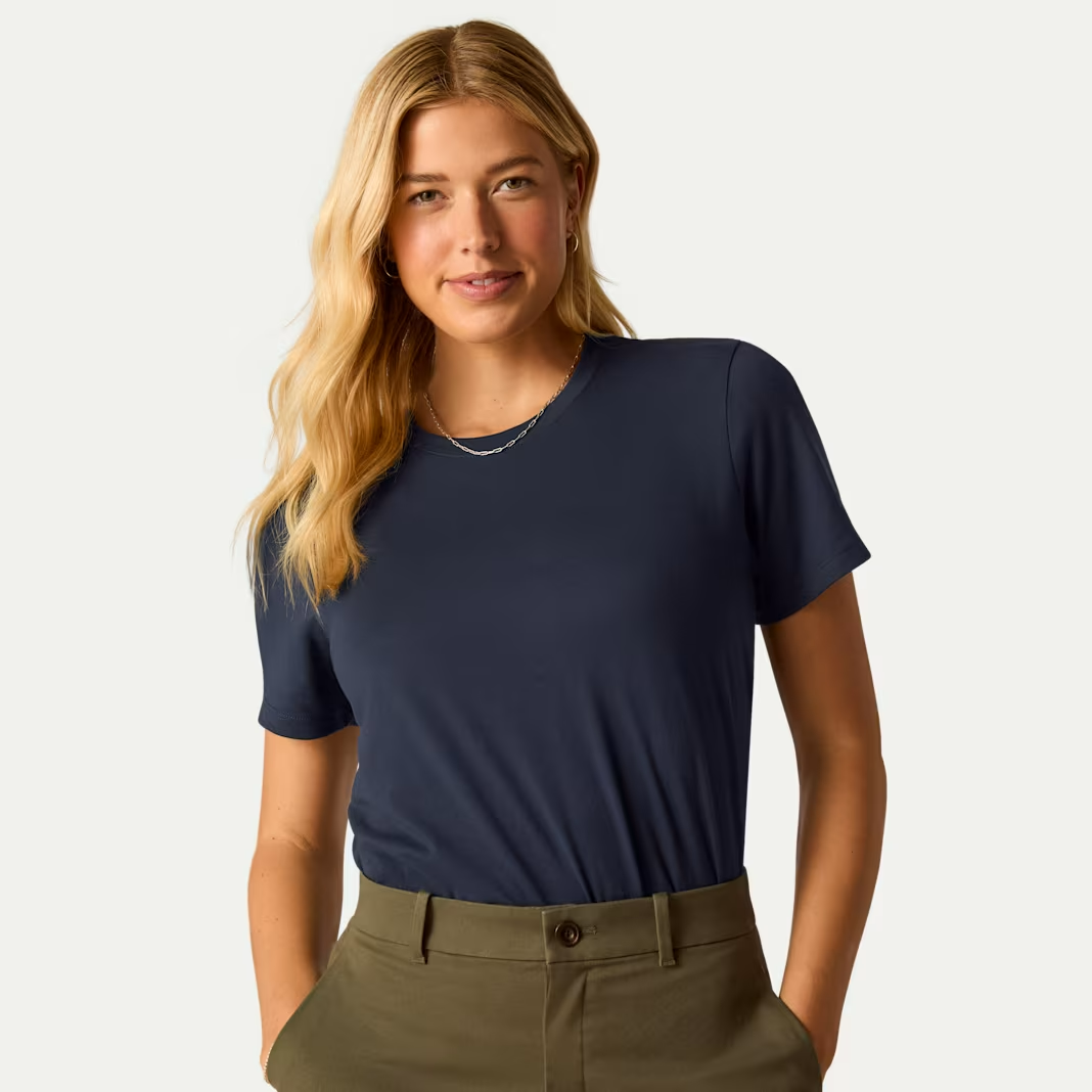 Women's Pima Cotton Crew Neck T-Shirt
